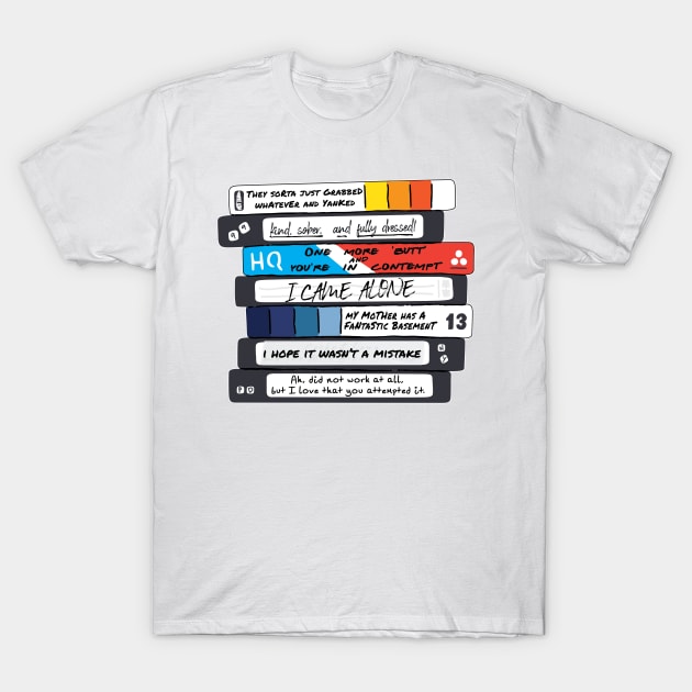 "Title of Your Sex Tape!" -- Stacked Design [only] T-Shirt by MortalMerch